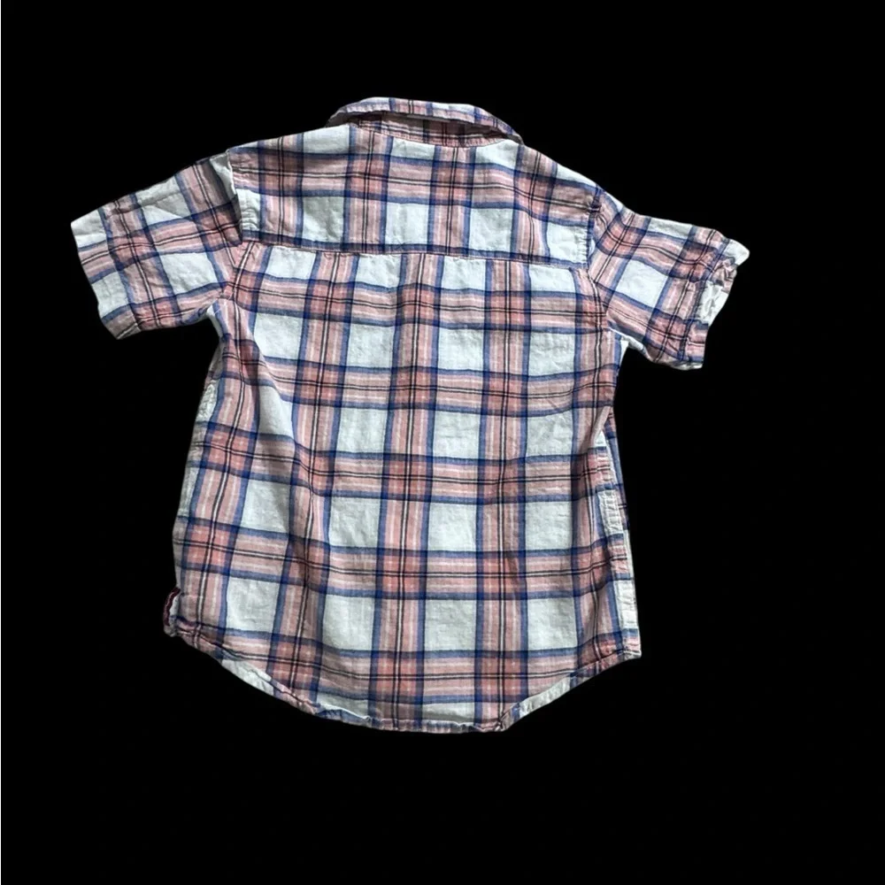 Wrangler Kids Plaid Shirt - White and Brown
